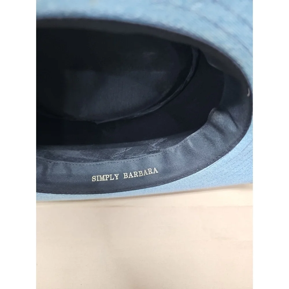Simply Barbara Women Blue Cowboy Western Cotton Blend Usa Beyonce Outdoor Hat |M